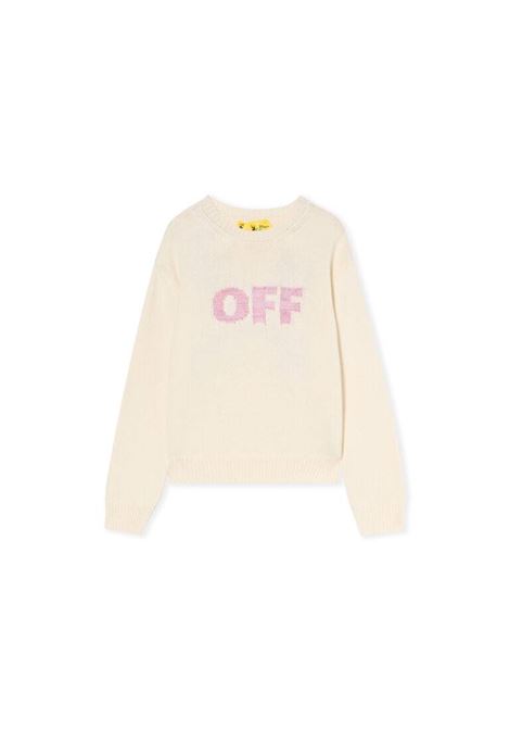 Pull con logo OFF WHITE KIDS | OGHE002F25KNI004033C